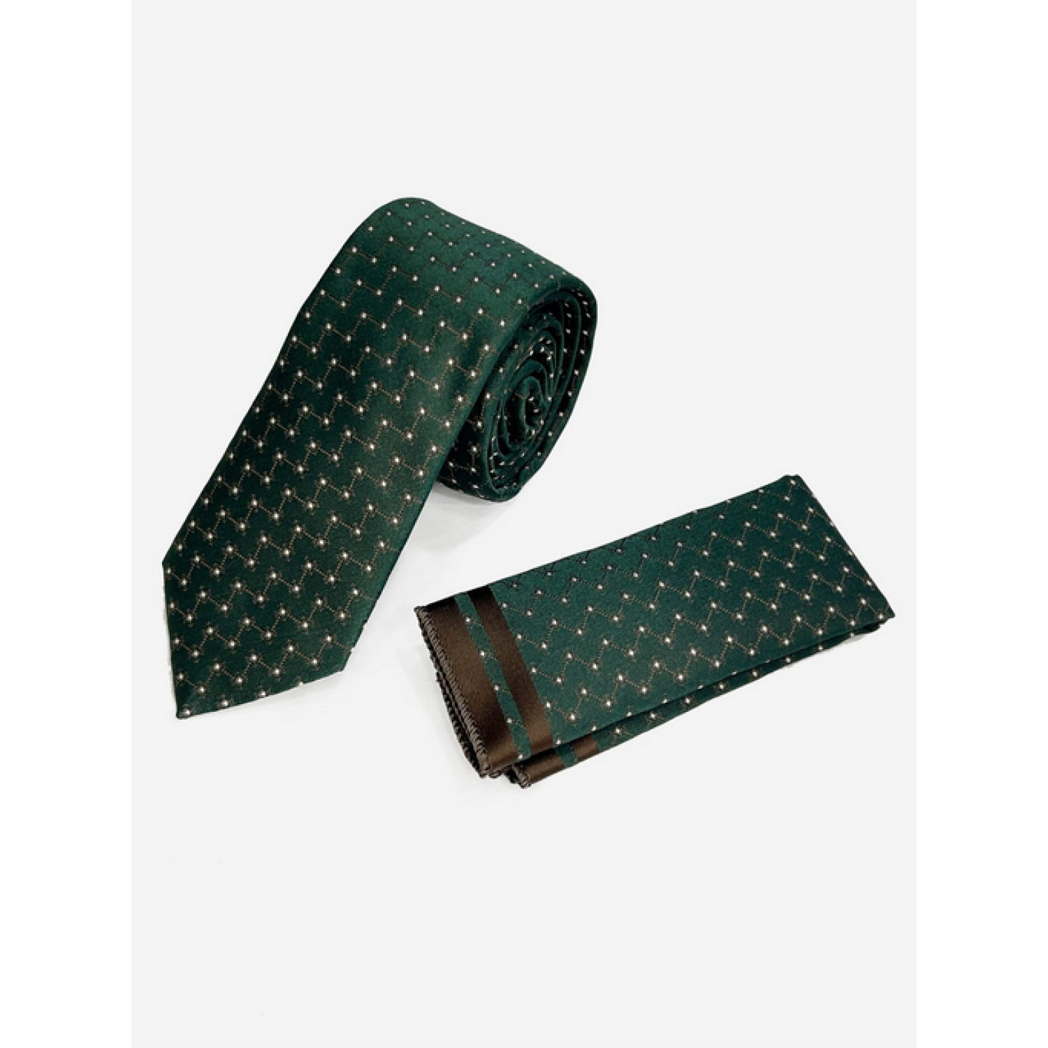 Life Style Butiken Ανδρική Γραβάτα Με Μαντηλάκι LS133-6099 Green